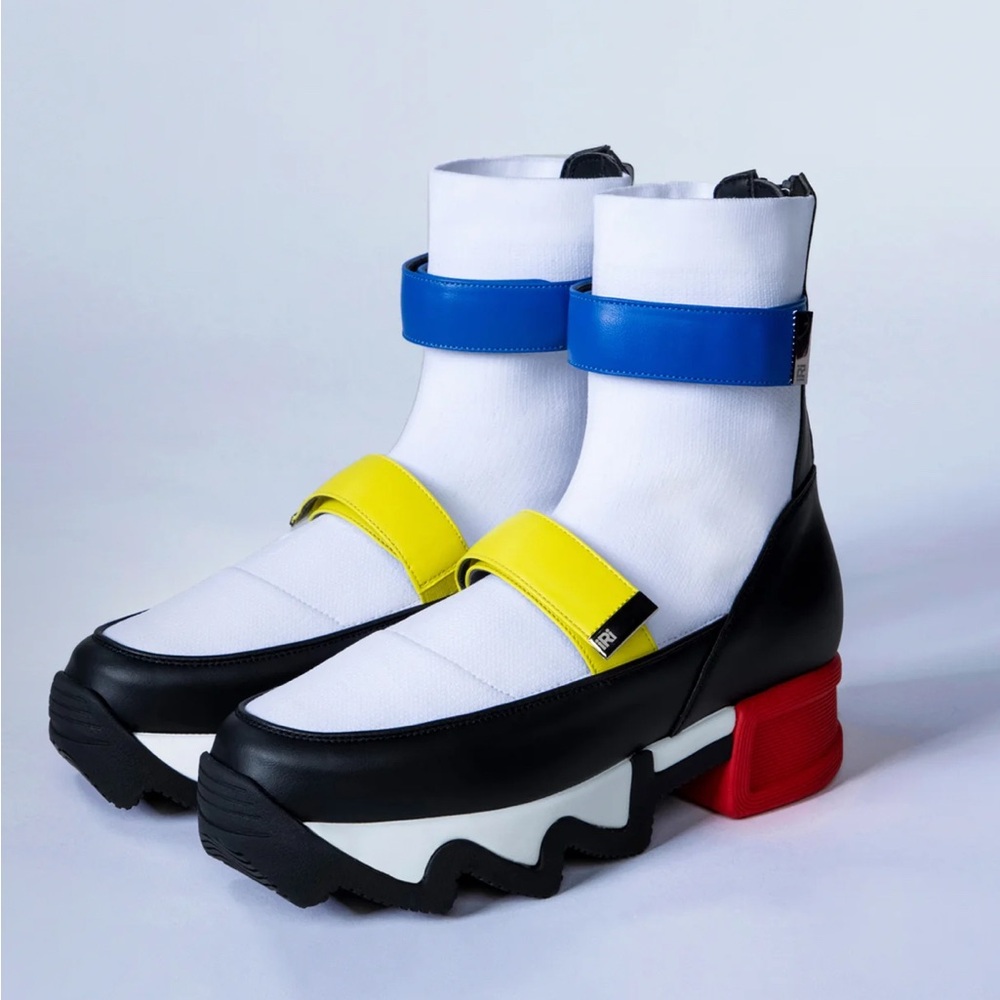 iRi VES Multi Primary High Top Sock Sneaker EU 38 / Woman’s US 8/Men’s 6 1/2.NWT